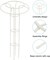 145 cm Vertical Metal Umbrella Trellis – Outdoor Garden Support for Climbing Plants, Vines, Vegetables, Fruits, and Flowers, Indoor & Outdoor Use, White